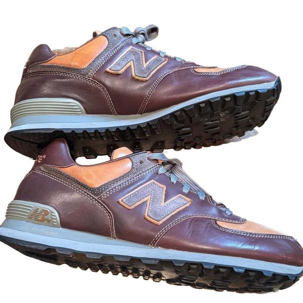 New Balance 574 Limited Edition Brown Leather Men’s Sneakers Size 13 Rare